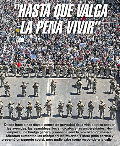 La resistencia al neoliberalismo copó las calles de Chile La resistencia al neoliberalismo copó las calles de Chile
