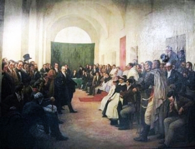 El Cabildo Abierto decide la remocin del virrey Cisneros y la formacin de una Junta de Gobierno