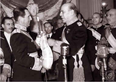 Juan Pern asume su primera presidencia