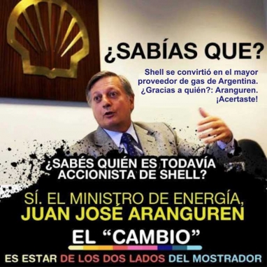 Denuncian penalmente a Aranguren por dolarizar las tarifas para asegurarles más ganancias a las empresas Denuncian penalmente a Aranguren por dolarizar las tarifas para asegurarles más ganancias a las empresas