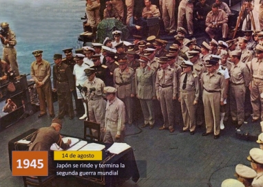 Japón se rinde luego de la invasión soviética en Manchuria y la destrucción de Hiroshima y Nagasaki Japón se rinde luego de la invasión soviética en Manchuria y la destrucción de Hiroshima y Nagasaki