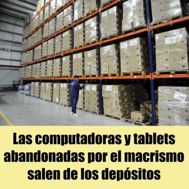 Siguen con la entrega de computadoras abandonadas por el macrismo Siguen con la entrega de computadoras abandonadas por el macrismo