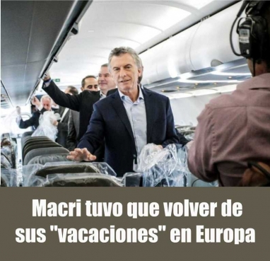 Macri tuvo que regresar porque se le escapa el PRO de las manos Macri tuvo que regresar porque se le escapa el PRO de las manos