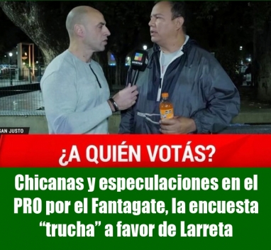 Chicanas y especulaciones en el PRO por el Fantagate, la encuesta trucha a favor de Larreta Chicanas y especulaciones en el PRO por el Fantagate, la encuesta trucha a favor de Larreta