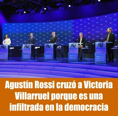 Agustín Rossi cruzó a Victoria Villarruel porque es una infiltrada en la democracia