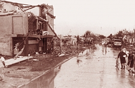 El tornado desbastador de San Justo en 1973
