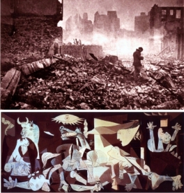 Bombardeo nazi fascista a la población civil de Guernica
