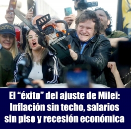 El éxito del ajuste de Milei: Inflación sin techo, salarios sin piso y recesión económica