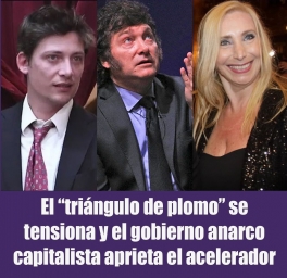 El “triángulo de plomo” se tensiona y el gobierno anarco capitalista aprieta el acelerador