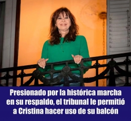 Una multitud se volcó a las calles a protestar por la condena a la expresidenta y no lo hizo con odio, sino con la alegría. Semejante movilización constituye un fenómeno, sobre todo para los que daban por fenecido al peronismo. Presionado por la histórica marcha en su respaldo, el tribunal oral le permitió a Cristina Kirchner hacer uso de su balcón. Pero en otro intento de quebrar su contacto con la gente, enseguida le reclamaron “prudencia” para evitar cualquier “perturbación”. También dispusieron la colocación en tiempo récord de la tobillera, algo que ni siquiera se aplica a la mayoría de los represores con prisión domiciliaria.