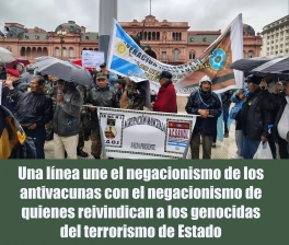 La concentración de fachos en Plaza de Mayo para pedir por la libertad de los represores fue un fracaso. No fue nutrida ni contó con la asistencia de las caras más conocidas del reclamo pro-dictadura. Sus organizadores debieron levantar sus petates a las apuradas cuando un efectivo de la Policía Federal Argentina (PFA) se acercó para avisarles que estaba llegando la manifestación por Palestina, que los sextuplicaba en participantes.