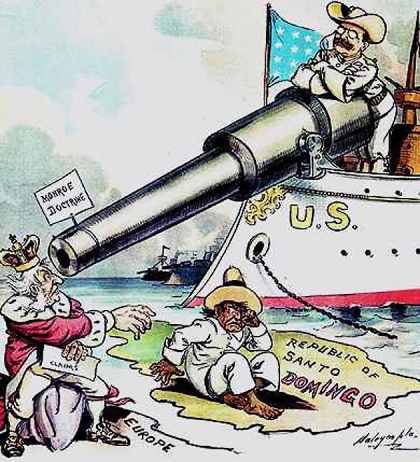 El presidente Theodore Roosevelt plantea: América para los yanquis