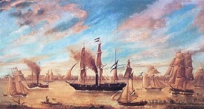 Sublevación del Pinto, vapor insignia de la escuadra del Estado unitario de Buenos Aires