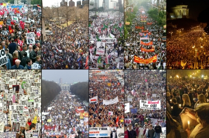 En todo el mundo tienen lugar manifestaciones contra Estados Unidos por su invasión a Irak
