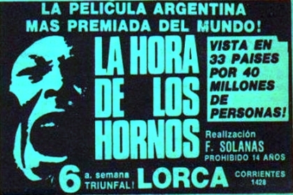 Estreno en los cines de la película “La hora de los hornos”, de Solanas y Getino