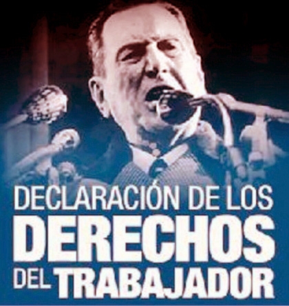 Juan Perón proclama los Derechos del Trabajador