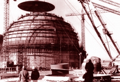 Juan Perón inaugura la Central Nuclear de Atucha