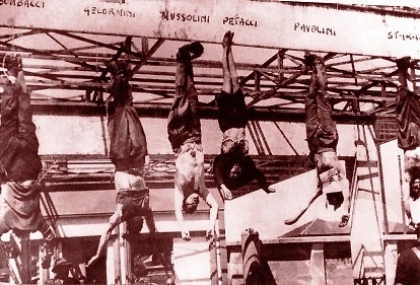 Los partisanos ejecutan al dictador fascista Benito Mussolini