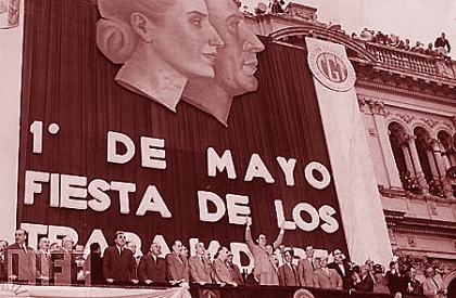 Acto de repudio contra el terrorismo gorila hacia trabajadores justicialistas que provocó cinco muertos