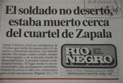 El crimen del soldado Carrasco y el fin de la colimba