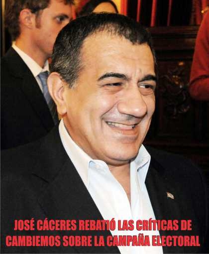 José Cáceres: La alianza Cambiemos tiene cuentas pendientes con la Justicia por los gastos de su campaña