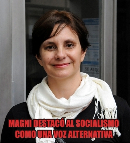“Hay una demanda de la sociedad por nuevas voces”, dijo la candidata a diputada del socialismo, Veronica Magni