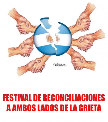 Festival de reconciliaciones a ambos lados de la grieta