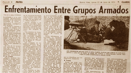 Juan Perón regresa a la Argentina y suceden los gravísimos enfrentamientos de Ezeiza