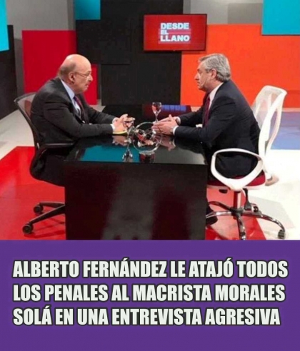 Alberto Fernández dejó sin palabras al fanático macrista Morales Solá