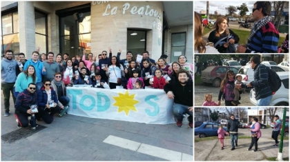 La juventud del Frente de Todos milita la fórmula de los Fernández