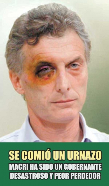 Macri se comió un urnazo y es un mal perdedor