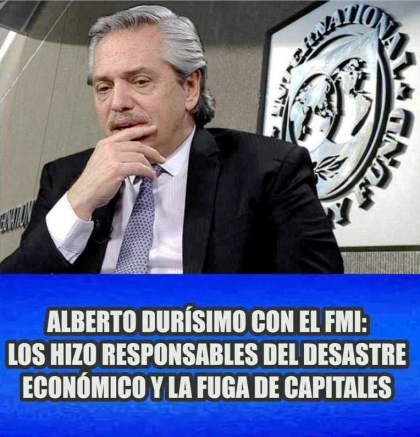 Alberto Fernández: Macri y el FMI son responsables de esta catástrofe social