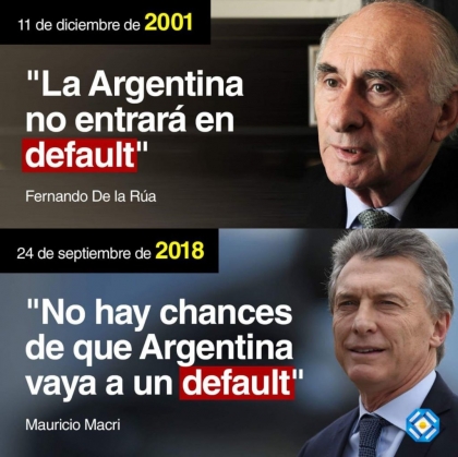 Macri recibió una economía desendeudada y defaulteó, en menos de cuatro años, el inmenso préstamo que tomó