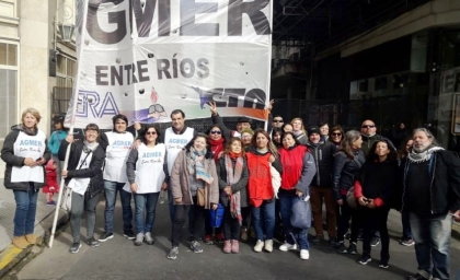 Contundente paro y movilización nacional de CTERA