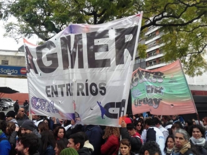 Contundente paro y movilización nacional de CTERA
