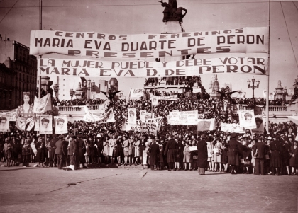 Eva Perón y el derecho de la mujer a votar y ser elegida 