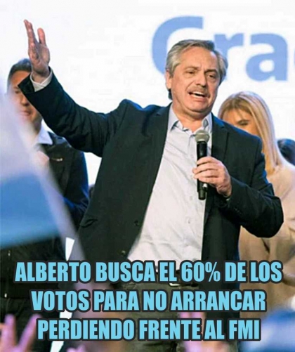 Alberto busca el 60% de los votos para no arrancar perdiendo frente al FMI