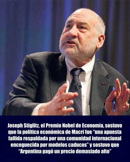 Joseph Stiglitz: “El experimento neoliberal ha sido un fracaso espectacular”