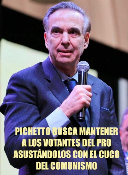 La insólita campaña anti comunista del miedo del candidato Pichetto 