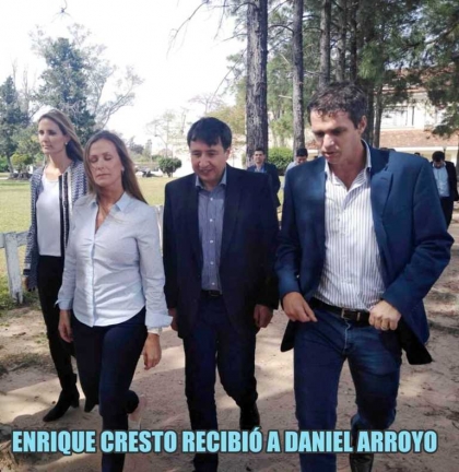 Enrique Cresto recibió a Daniel Arroyo