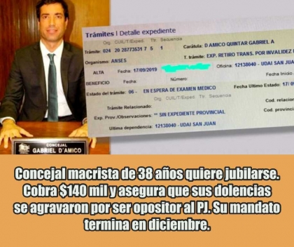 Efecto reposera: un concejal macrista de 38 años quiere jubilarse porque la función le provoca estrés y colitis