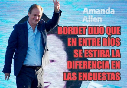 Gustavo Bordet: Hay voluntad y deseo del pueblo de comenzar una nueva etapa
