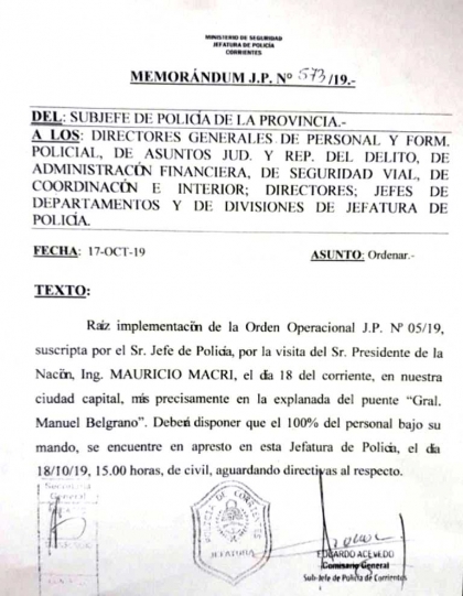 Macri llena con policías de civil el acto convocado para el 