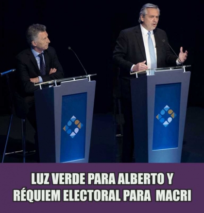 En el debate, Alberto evidenció la debacle social, económica y financiera que deja Macri