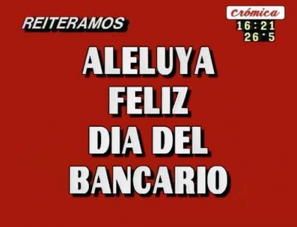 Los trabajadores bancarios celebran su día