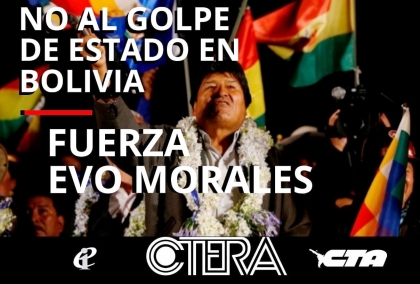 Solidaridad con Evo Morales y el hermano pueblo boliviano