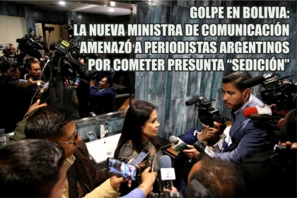 Periodistas argentinos en Bolivia fueron acusados de 