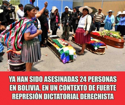 En Bolivia hubo golpe y ahora se quiere instalar una dictadura