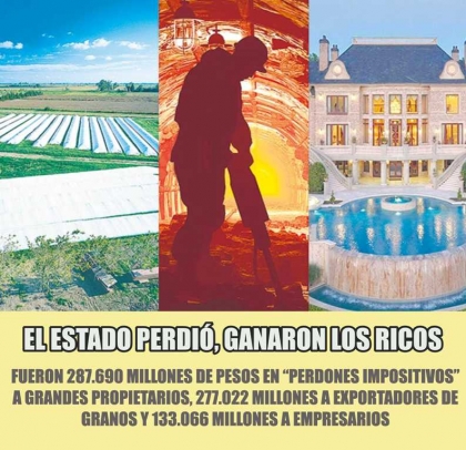 Reformas tributarias de Macri generaron transferencias por $690.000 millones a los ricos