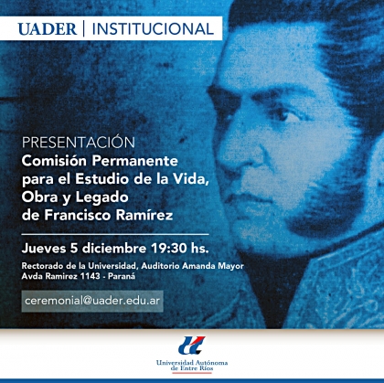 Jorge Busti y Eduardo Lauritto se presentarán en el Rectorado de la UADER camino al Bicentenario de la República de Entre Ríos